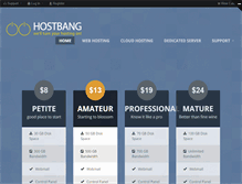 Tablet Screenshot of hostbang.com